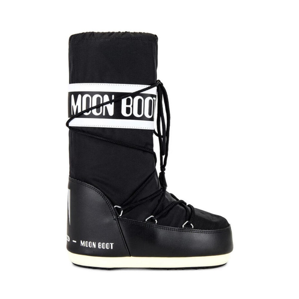 Moon Boot Women's Black and White Winter Boots